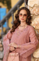 Noor Chikankari By Saadia Asad Unstitched Lawn Embroidered 3 Piece Suit - NSACKL-8B -  Summer Collection