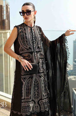 Luxury Lawn By Maria B Unstitched Lawn Embroidered 3 Piece Suit - MBLXL-8B- Summer Collection