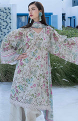 Santorini by Elaf Unstitched Lawn Printed 3 Piece Unstitched Suit - ELFSAN8B- Fairy Tale- Summer Collection