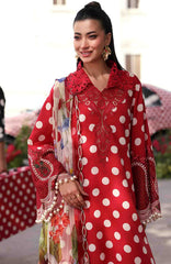 M Prints Eid II- By Maria B Unstitched Lawn Prints 3 Piece Suit  - MBMPEIDII-8B- Summer Collection