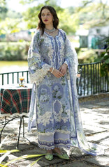 Signature By Elaf Unstitched Lawn Embroidered 3 Piece Suit - ELFSGN -8B- Anastassia - Summer Collection