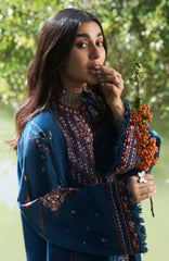 ZAHA WINTER COLLECTION'24 EMBROIDERED SUITS UNSTITCHED 3 PIECE- ZH24W15 -   WINTER COLLECTION'