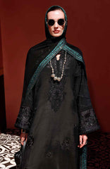 Nuvera Hemline By Mushq Unstitched Raw Silk Embroidered 3 Piece Suit MQHMNVF8-Raveena- Festive Collection
