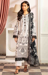 Mausummery Unstitched Lawn Printed 3 Piece Suit Vol-2 MUSV2L8 - Pearl- Summer Collection