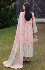 Gardenia By Nureh Unstitched Lawn Embroidered 3 Piece Suit - NRGRDL-02- Summer Collection