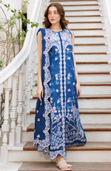 Summer Together  by Afrozeh Unstitched Lawn Embroidered 3 Piece Suit - AFRSTGL-02- Celestara - Summer Collection