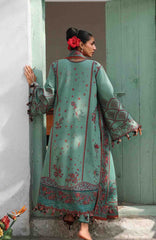 Kala Bagh By Hussain Rehar Unstitched Luxury Lawn Embroidered 3 Piece Suit - HRKBLXL-08- Verdant- Summer Collection