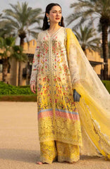 AYA –Luxury Lawn By Faiza Saqlain Unstitched Lawn Embroidered 3 Piece Suits - FSQLXL-ARTA- Summer Collection