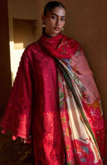 Zan By Hussain Rehar Unstitched Lawn Embroidered 3 Piece Suit -HRZANLXL-10- Qermez- Summer Collection