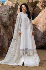 Siraa Lawn by Sadaf Fawad Khan Embroidered Suit Unstitched 3 Piece - SFKSILXL08- Noor- Summer Collection