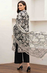 Black & White by Regalia Textile Unstitched Lawn Printed 3 Piece Suit  - RGLBLWTLP -08  Summer Collection