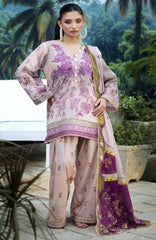 Luxury Lawn By Regalia Unstitched  Lawn Embroidered 3 Piece Suit  - RGLASIBLXL-02- Candy Noor- Summer Collection
