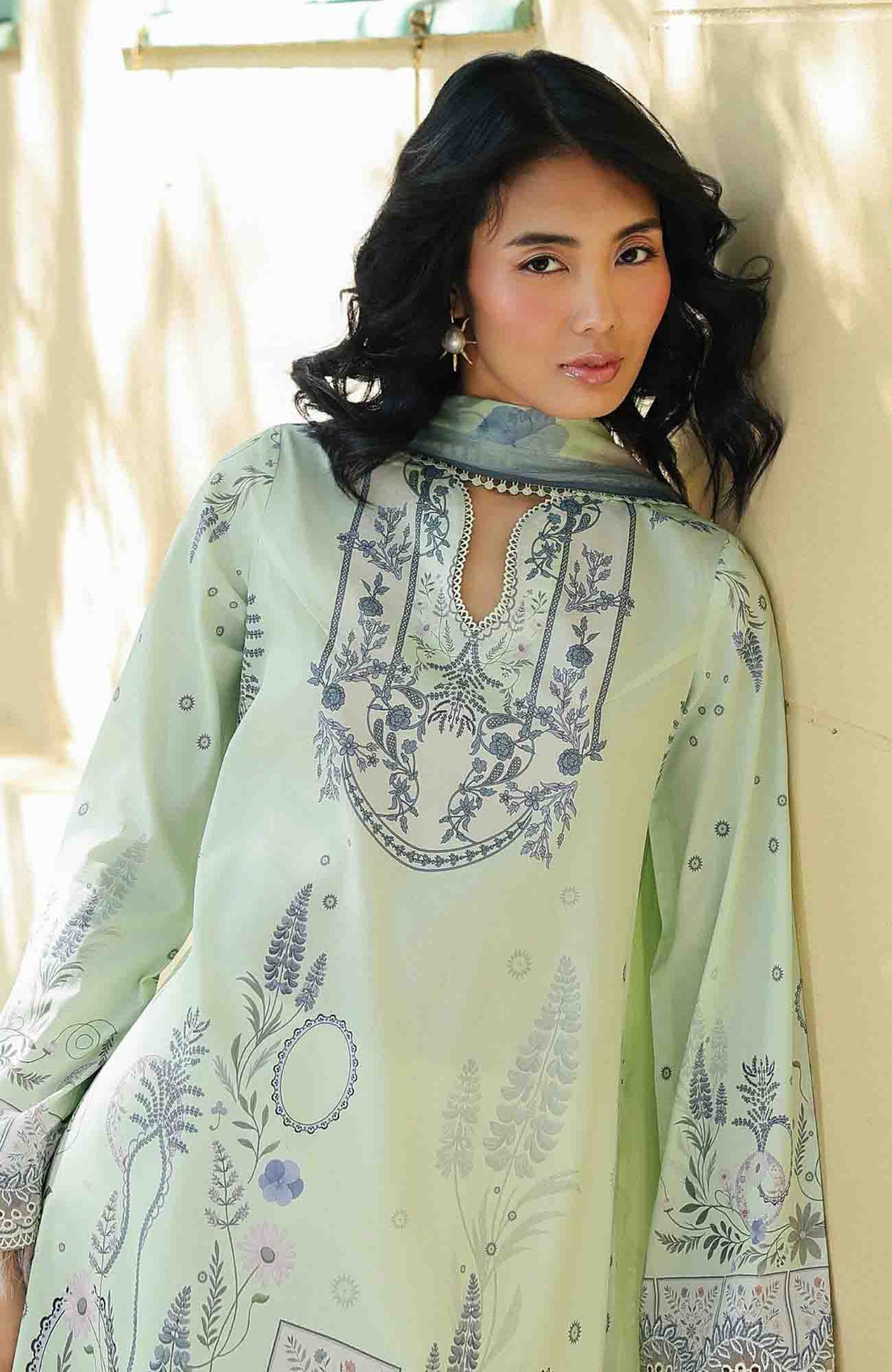QPrints By Qalamkar Unstitched Lawn Printed 3 Piece Suit QLMQP26 Asha - 4B - Summer Collection