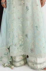 Festive Lawn By Qalamkar Unstitched Lawn Embroidered 3 Piece Suit  - QLMFSTL-08-Sabel - Summer Collection