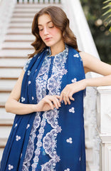 Summer Together  by Afrozeh Unstitched Lawn Embroidered 3 Piece Suit - AFRSTGL-02- Celestara - Summer Collection