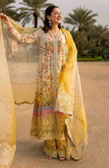 AYA –Luxury Lawn By Faiza Saqlain Unstitched Lawn Embroidered 3 Piece Suits - FSQLXL-ARTA- Summer Collection
