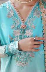 Solace Ombre Chikankari By Mushq Unstitched Lawn Embroidered 3 Piece Suit - MQHMSOCK- Whispered Lawn- Summer Collection