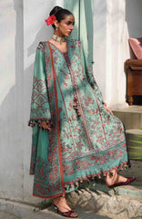 Kala Bagh By Hussain Rehar Unstitched Luxury Lawn Embroidered 3 Piece Suit - HRKBLXL-08- Verdant- Summer Collection