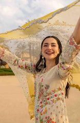 AYA –Luxury Lawn By Faiza Saqlain Unstitched Lawn Embroidered 3 Piece Suits - FSQLXL-ARTA- Summer Collection