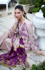 Luxury Lawn By Regalia Unstitched  Lawn Embroidered 3 Piece Suit  - RGLASIBLXL-02- Candy Noor- Summer Collection
