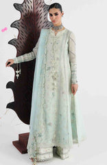 Festive Lawn By Qalamkar Unstitched Lawn Embroidered 3 Piece Suit  - QLMFSTL-08-Sabel - Summer Collection