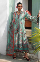 Kala Bagh By Hussain Rehar Unstitched Luxury Lawn Embroidered 3 Piece Suit - HRKBLXL-08- Verdant- Summer Collection