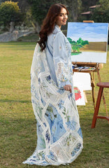 Luxury By Elaf Unstitched Lawn Embroidered 3 Piece Suit - ELFLXL-3B- Paradise - Summer Collection