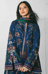 Jugnu by Hussain Rehar Unstitched Lawn Embroidered 3 Piece Suits- -JUGELXL-08- Peroz- Summer Collection