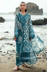 Nureh Gardenia Unstitched Lawn Embroidered 3 Piece Suit - NRGRDL2-08- Summer Collection