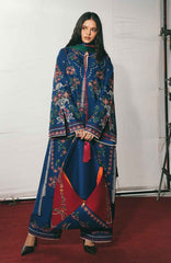 Jugnu by Hussain Rehar Unstitched Lawn Embroidered 3 Piece Suits- -JUGELXL-08- Peroz- Summer Collection