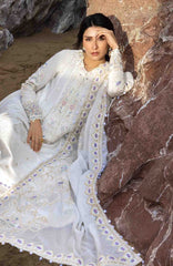 Siraa Lawn by Sadaf Fawad Khan Embroidered Suit Unstitched 3 Piece - SFKSILXL08- Noor- Summer Collection
