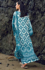 Nureh Gardenia Unstitched Lawn Embroidered 3 Piece Suit - NRGRDL2-08- Summer Collection