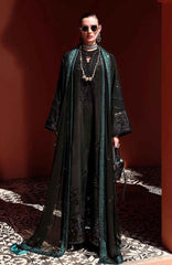 Nuvera Hemline By Mushq Unstitched Raw Silk Embroidered 3 Piece Suit MQHMNVF8-Raveena- Festive Collection