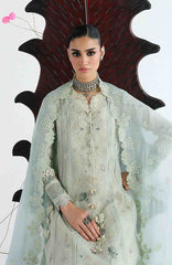Festive Lawn By Qalamkar Unstitched Lawn Embroidered 3 Piece Suit  - QLMFSTL-08-Sabel - Summer Collection