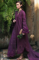 Qline by Qalamkar  Unstitched Lawn Embroidered 3 Piece Suit - QLMQDL-8- Liora -  Summer Collection