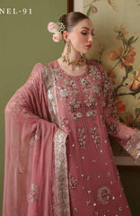 Elaya  by Nureh Unstitched Embroidred Chiffon 3 Piece Suits  - NRELYF-91- Formal Collection