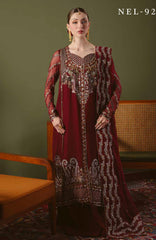 Elaya  by Nureh Unstitched Embroidred Chiffon 3 Piece Suits  - NRELYF-92- Formal Collection