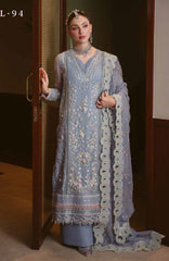 Elaya  by Nureh Unstitched Embroidred Chiffon 3 Piece Suits  - NRELYF-94- Formal Collection