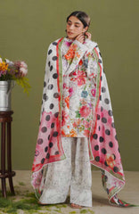 Coco  Prints Drop-One By Zara Shahjahan Unstitched Lawn Printed 3 Piece Suit - CCZSLP-9A- Elix  - Summer Collection