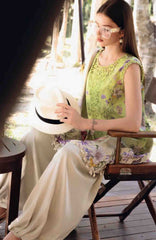 Mprints Safari Scape by Maria B Unstitched Lawn Embroidered 3 Piece Suit - MBMPSSL-9A -  Summer Collection