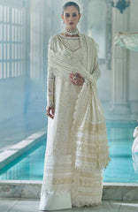 Luxury Lawn By Sobia Nazir Unstitched Lawn Embriodered 3 Piece Suit - SNLEL-9A- Summer Collection