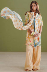 Coco  Prints Drop-One By Zara Shahjahan Unstitched Lawn Printed 3 Piece Suit - CCZSLP-9B- Elix   - Summer Collection