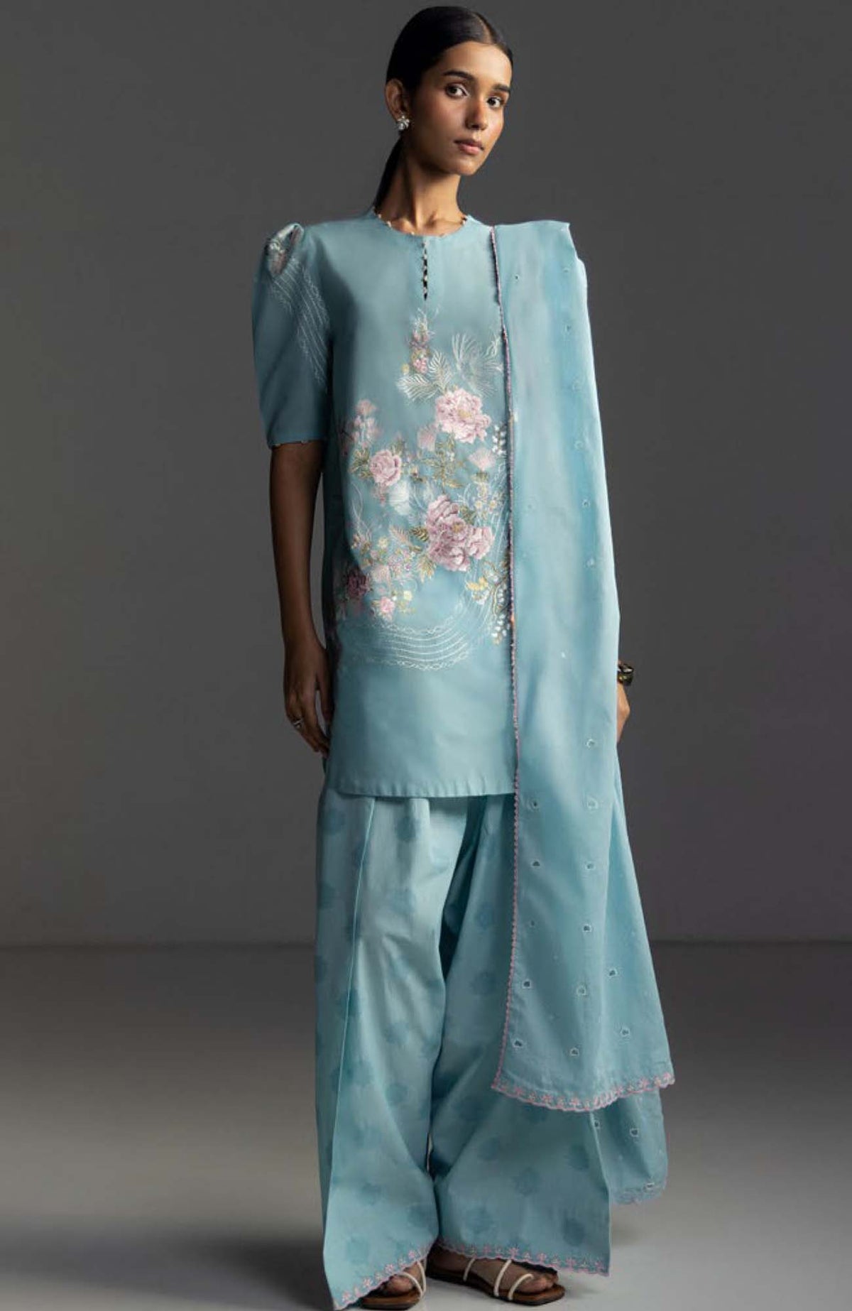 Coco Lawn By Zara Shahjahan Embroidered Lawn Suits Unstitched 3 Piece - CCLZSL9B - Evia - Summer Collection