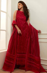 Luxury Lawn By Sobia Nazir Unstitched Lawn Embriodered 3 Piece Suit - SNLEL-9B- Summer Collection