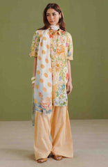 Coco  Prints Drop-One By Zara Shahjahan Unstitched Lawn Printed 3 Piece Suit - CCZSLP-9B- Elix   - Summer Collection