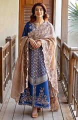 Astoria By Mushq Unstitched  Festive Lawn Embroidered 3 Piece Suit - MQHMAFL-02-Zenith-Summer Collection