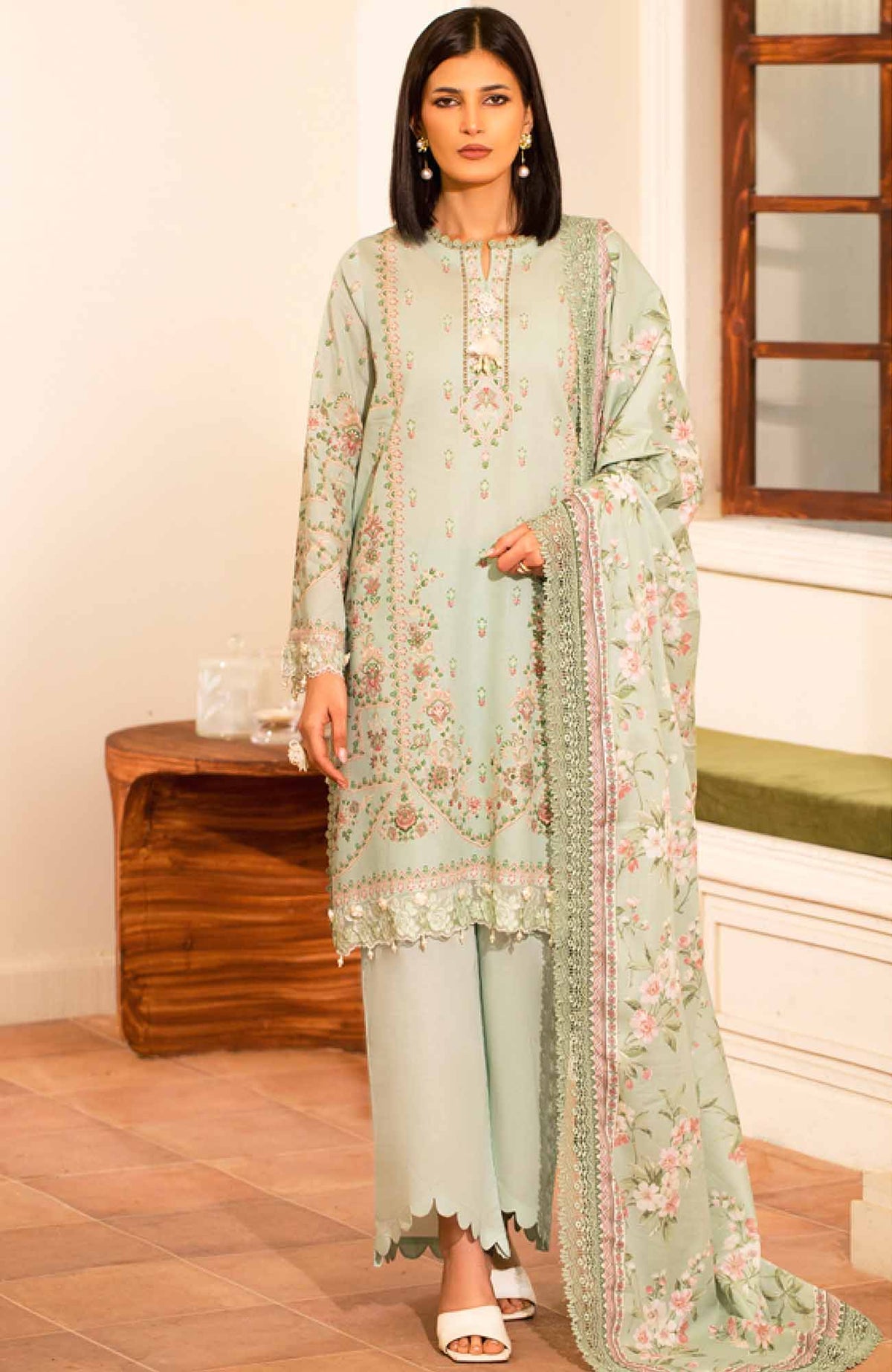 Masummery Unstitched  Lawn Printed 3 Piece Suit Vol-1 MUSV1L - Azelea - Summer Collection