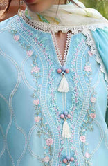 Solace Ombre Chikankari By Mushq Unstitched Lawn Embroidered 3 Piece Suit - MQHMSOCK- Ethreal Pause- Summer Collection