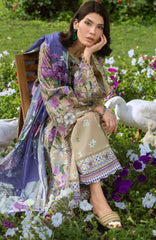 Bridgerton By Elaf Unstitched Lawn Printed 3 Piece Suit  - ELFBRGLP-4A- Giardino- Summer Collection