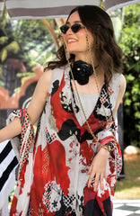 Luxury Printed Lawn By Regalia Unstitched  Lawn Printed 3 Piece Suit  - RGLASIBPRT-05- Berry Bano- Summer Collection